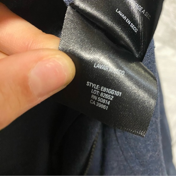 Elie Tahari | Cotton Blend Pantsuit In Navy Classic Set - Picture 5 of 12